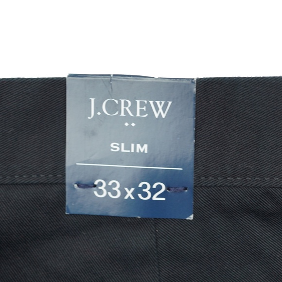 New JCREW Mens 33 / 32 Slim-Fit Flex Chino Pants in Black $79 H3167 - Picture 7 of 8